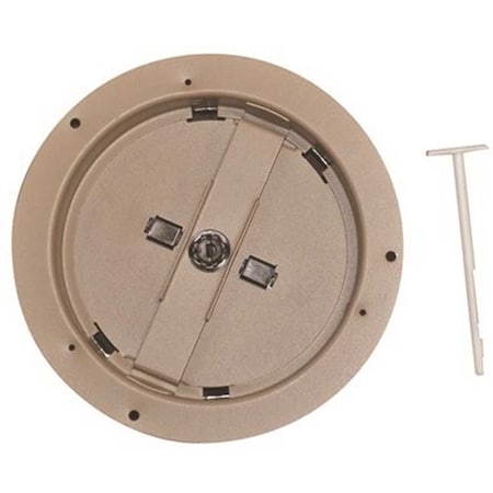 Tru Aire 6 in. Round Butterfly Diffuser Damper with Installation Ring - Brown 801-06